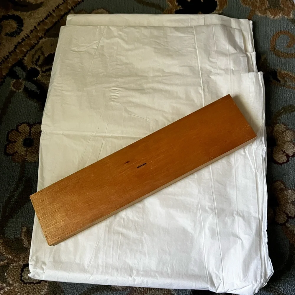 WG PUCK~2 PIECE Carving Set in Wooden Gift Box - Black Handles~ NWOB